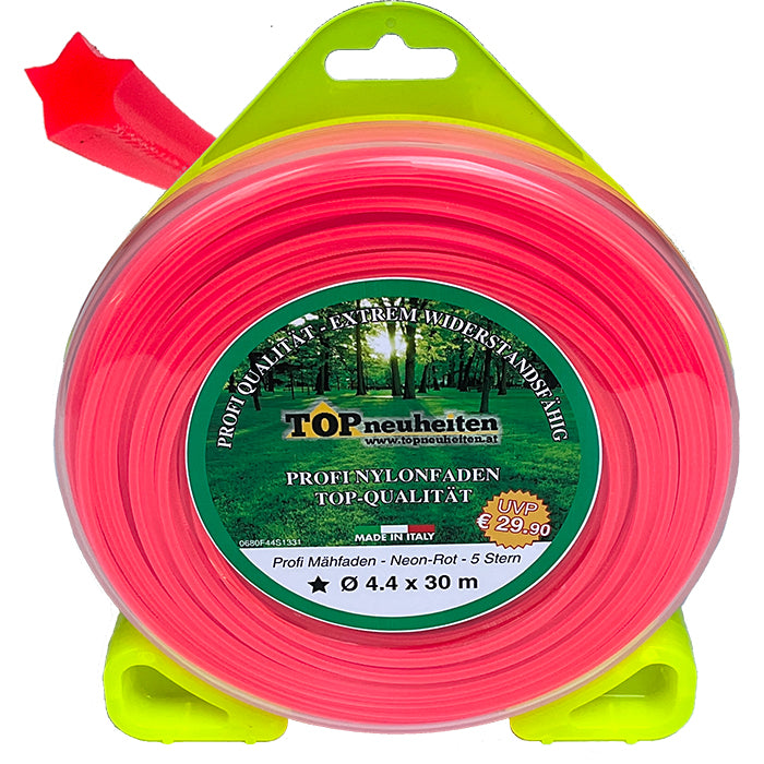 Jardiaffaires Profi-Mähfaden 4 Mm – 30 Meter, Quadratisch, Für Rasentrimmer & Motorsensen