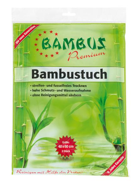 3 x Bambus Premium Bambustücher + 1 x Bambus Premium Kraftreiniger (gratis)
