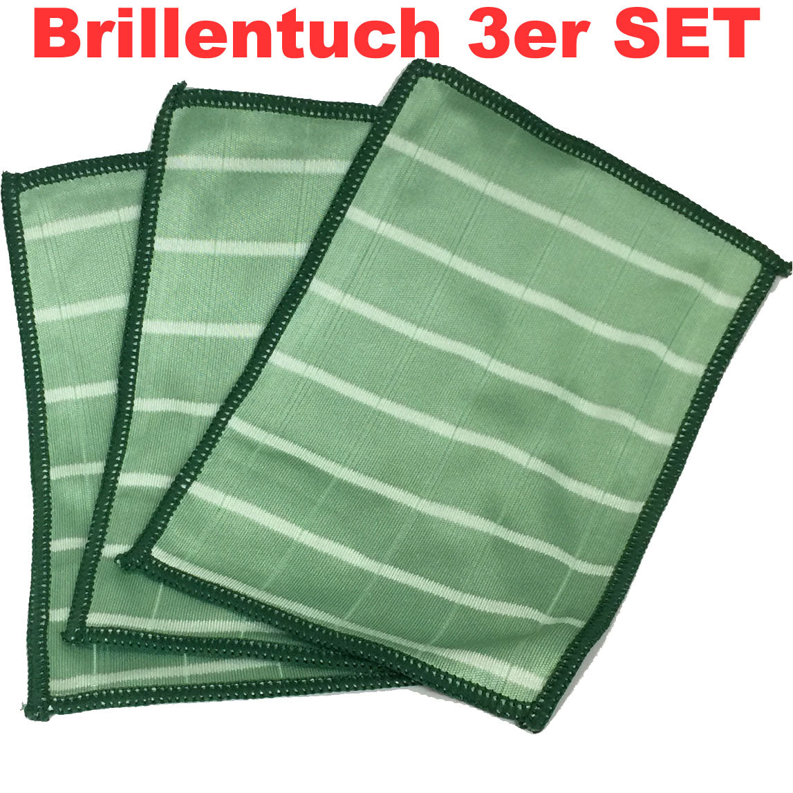 3 x Bambus-Kristall Brillentuch